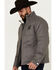 Image #2 - Cowboy Hardware Men's Embroidered Conceal Carry Softshell Jacket, Charcoal, hi-res