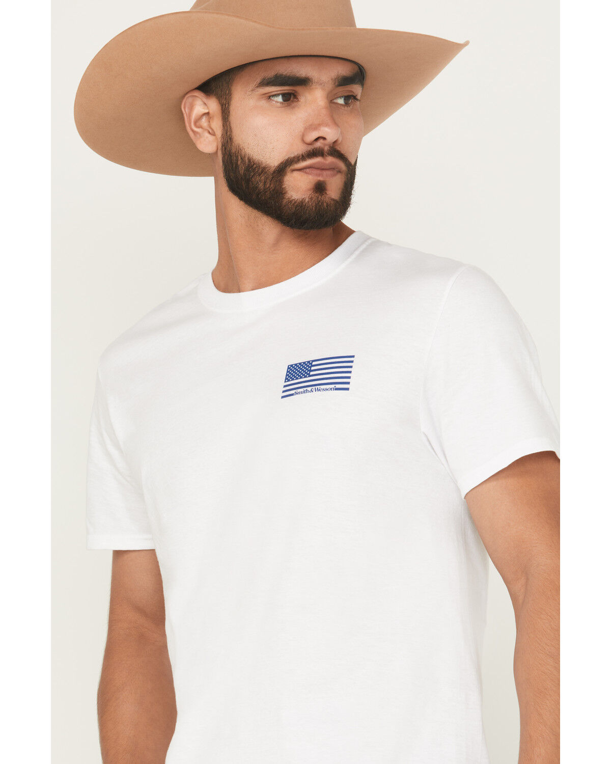 Image #3 - Smith & Wesson Men's Freedom Short Sleeve Graphic T-Shirt, White, hi-res