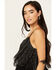 Image #2 - Idyllwind Women's Terrace Metallic Fringe Cami, Black, hi-res