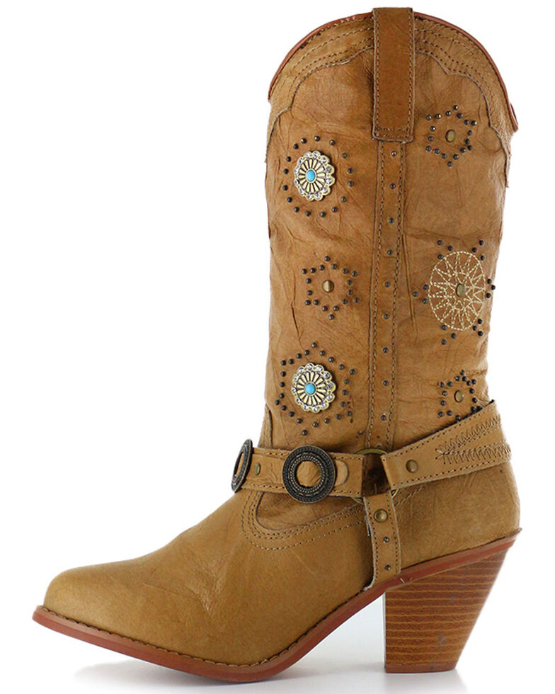 concho harness boots