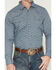 Image #3 - Gibson Trading Co Men's Evanscille Medallion Print Long Sleeve Snap Western Shirt, Navy, hi-res