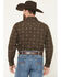 Image #4 - Gibson Trading Co Men's Bourbon Street Medallion Print Long Sleeve Snap Stretch Western Shirt - Big, Brown, hi-res