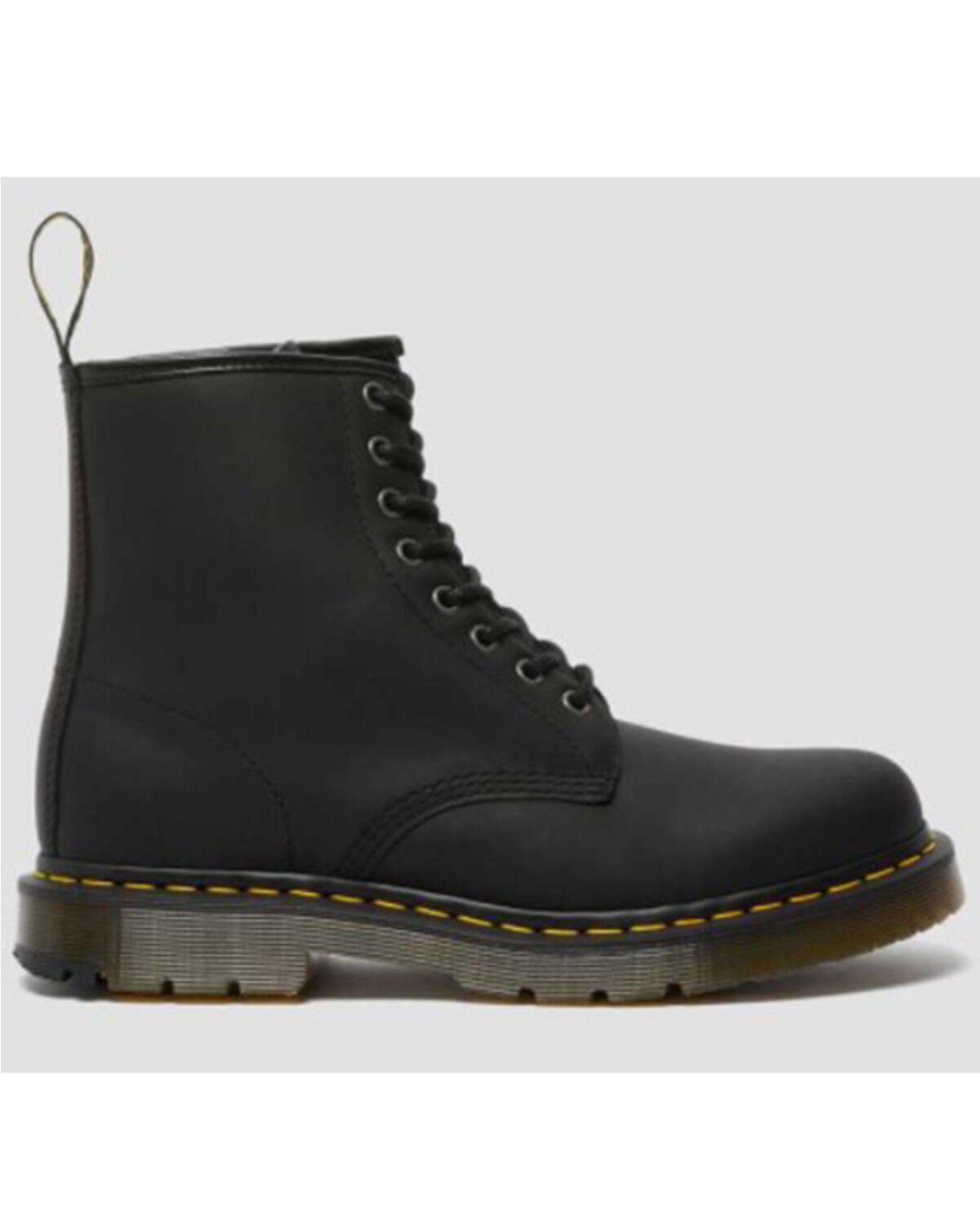 Image #2 - Dr. Martens Wintergrip Matte 8 Eye Lace-Up Boots - Round Toe, Black, hi-res