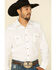 Wrangler Retro Premium Men's White Solid Long Sleeve Western Shirt , White, hi-res