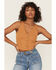 Image #1 - Cleo + Wolf Women's Ribbed Button-Up Vest, Lt Brown, hi-res