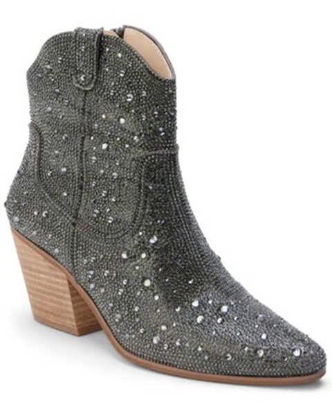 Matisse Women's Harlow Western Fashion Booties - Pointed Toe, Grey, hi-res