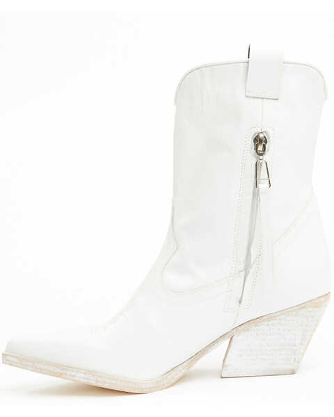 Image #3 - Golo Women's Jesse Cactus Western Booties - Pointed Toe, White, hi-res