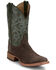 Image #1 - Justin Men's Fergus Roughout Western Boots - Square Toe , Chocolate, hi-res