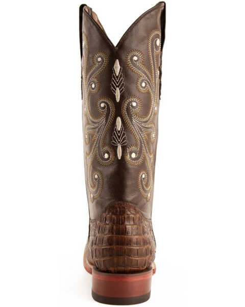 Image #9 - Ferrini Men's Caiman Croc Print Western Boots - Broad Square Toe, Rust, hi-res