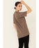 Ali Dee Women's Heather Brown Howdywood Graphic Short Sleeve Tee , Brown, hi-res