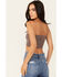Image #4 - Wishlist Women's Lace Tube Top, Brown, hi-res