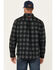 Image #4 - Hawx Men's FR Plaid Print Long Sleeve Button-Down Western Work Shirt, Black, hi-res