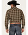 Image #4 - Roper Men's Plaid Print Long Sleeve Pearl Snap Western Shirt, Green, hi-res