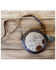 Image #2 - Ranch Junkie Women's Highlands Genuine Cowhide Saddle Canteen Crossbody Bag, Dark Brown, hi-res