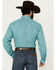 Image #4 - Cinch Men's Striped Long Sleeve Button-Down Western Shirt, Turquoise, hi-res