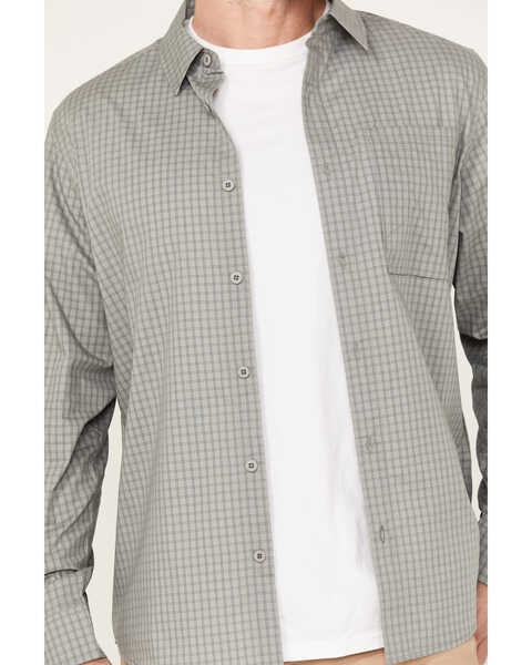 Image #3 - Brothers and Sons Men's Newkirk Plaid Print Long Sleeve Button-Down Western Performance Shirt, White, hi-res