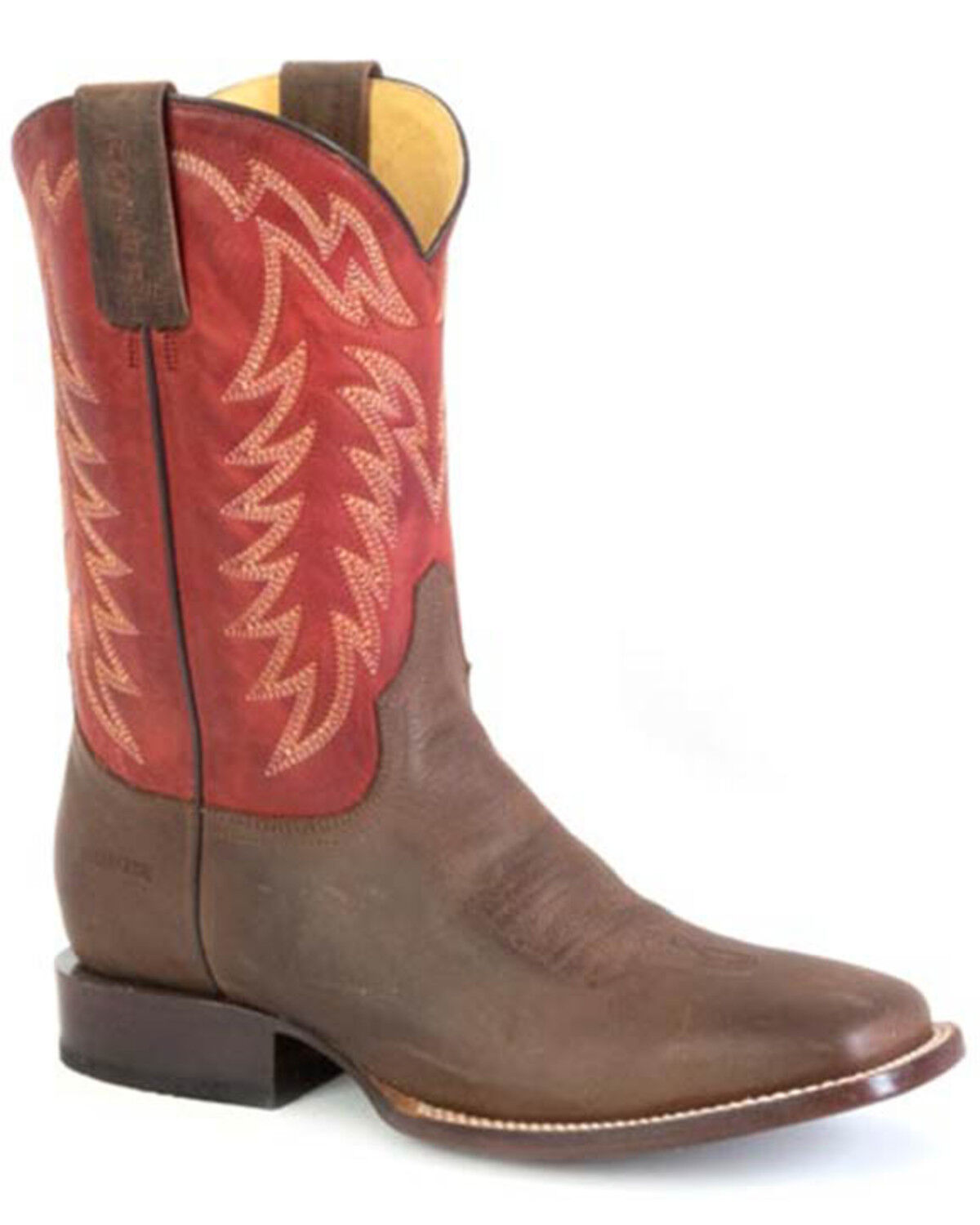 Image #1 - Roper Men's Parker Western Boots - Broad Square Toe, Brown, hi-res