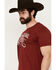 Image #2 - Moonshine Spirit Men's Authentic Short Sleeve Graphic T-Shirt, Burgundy, hi-res