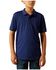 Image #1 - Ariat Boys' VentTEK Short Sleeve Polo, Blue, hi-res