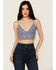 Image #1 - Free People Women's Amina Bralette, Blue, hi-res