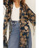 Image #2 - Shyanne Women's Burnout Floral Print Kimono, Dark Blue, hi-res
