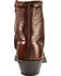 Image #7 - Abilene Western Wingtip Zipper Boots - Snip Toe, Chocolate, hi-res