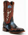 Image #1 - Dan Post Women's Tamarind Floral Leather Western Boots - Broad Square Toe, Black, hi-res