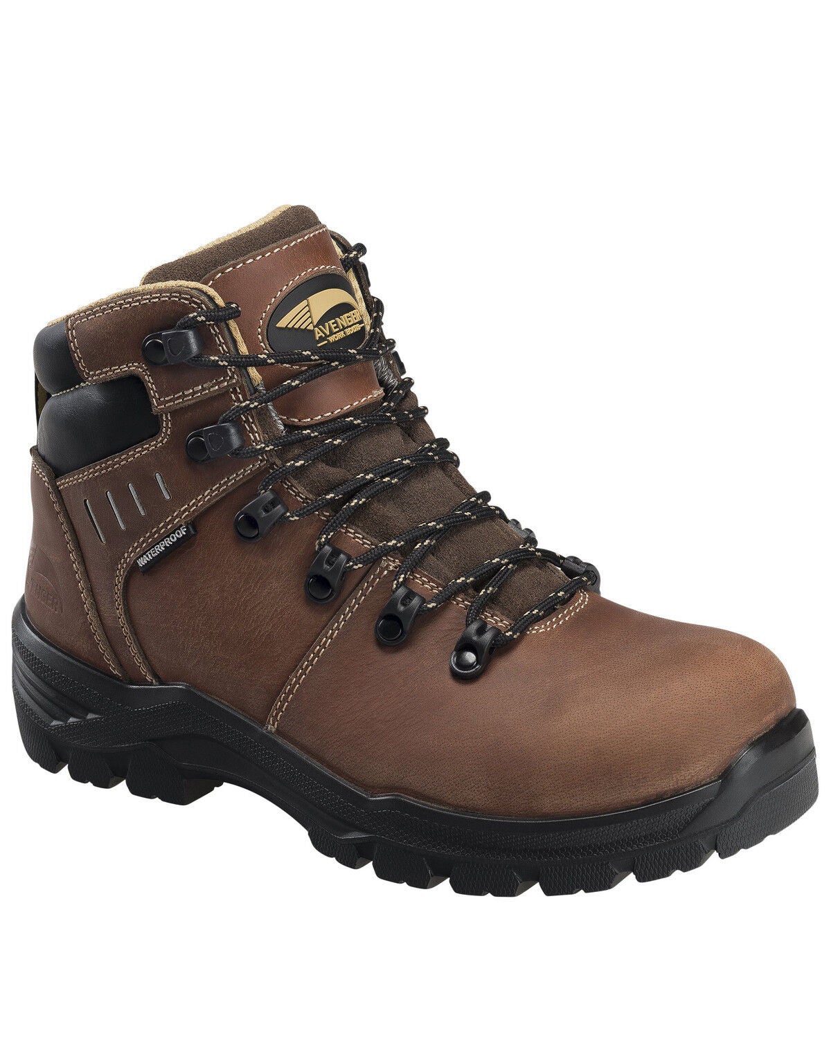Avenger Women's Foundations Waterproof Work Boots - Composite Toe, Brown, hi-res