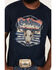 Image #3 - Cody James Men's Longhorn Graphic Short Sleeve T-Shirt, Navy, hi-res