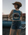 Image #1 - Idyllwind Women's Sweet Tea Sleeve Rib Knit Graphic Tank Top, Dark Teal, hi-res