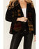 Image #3 - Pendleton Women's Blanca Corduroy Berber Hooded Fleece Jacket, Black, hi-res