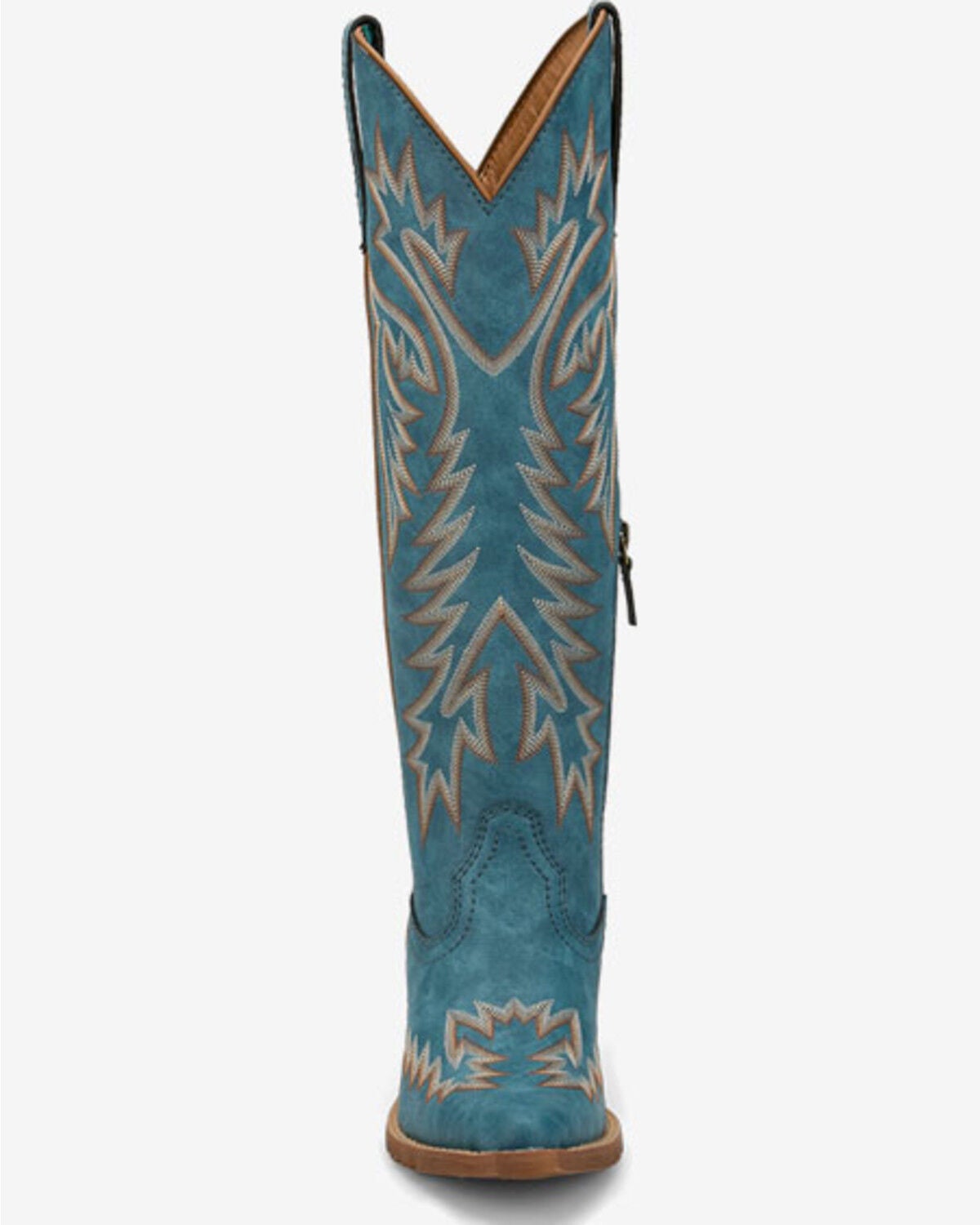 Image #4 - Justin Women's Paloma Western Boots - Snip Toe, Blue, hi-res