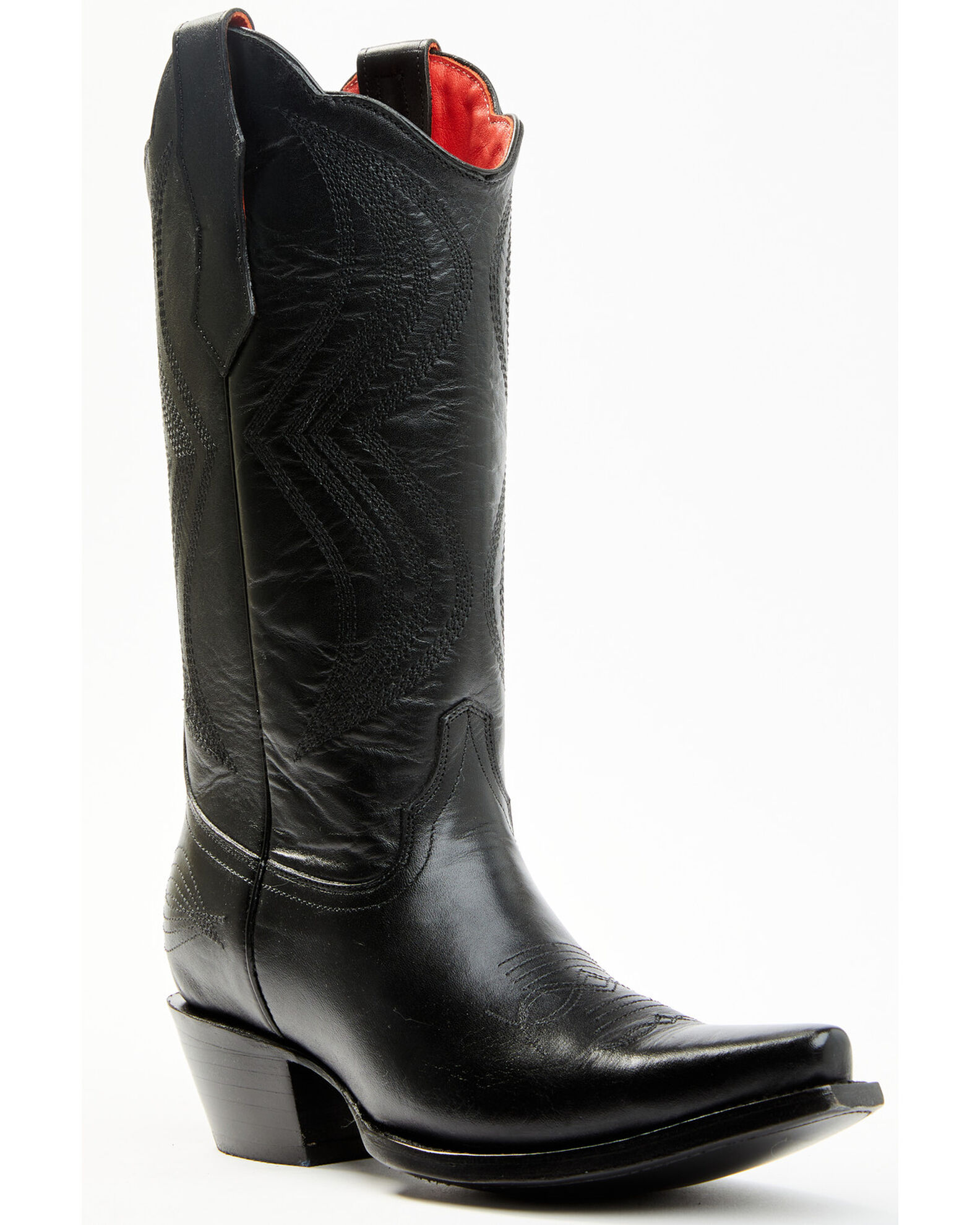 Black snip toe cowboy boots womens outlet