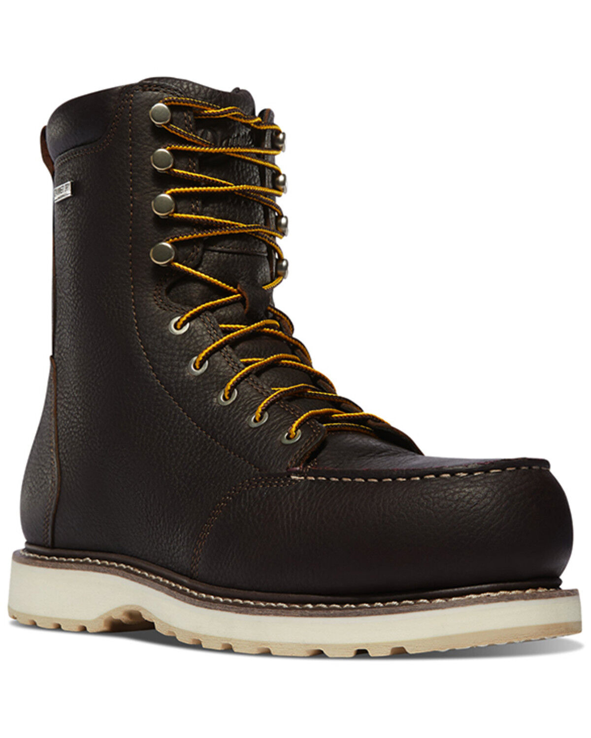 Image #1 - Danner Men's 8" Cedar River Moc Work Boots - Soft Toe, Dark Brown, hi-res