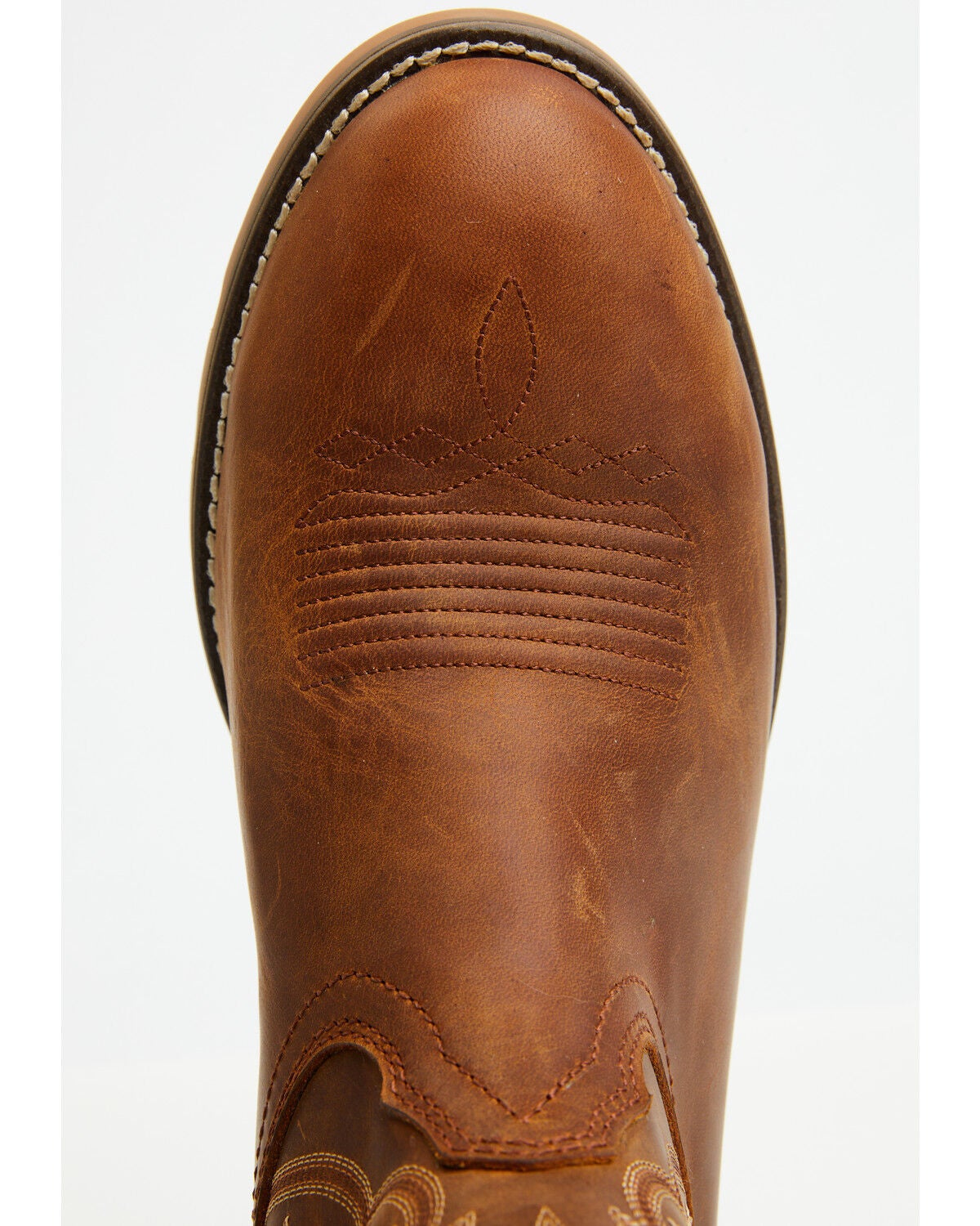 Image #6 - Cody James Men's Ranger Round Up Performance Western Boots - Broad Square Toe, Brown, hi-res