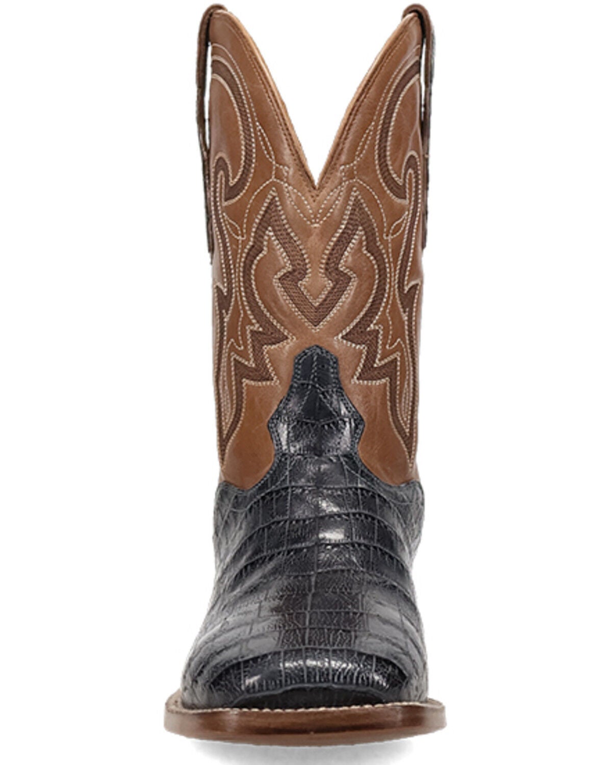 Image #4 - El Dorado Men's Exotic Blue Nile Crocodile Western Boots - Broad Square Toe, Blue, hi-res