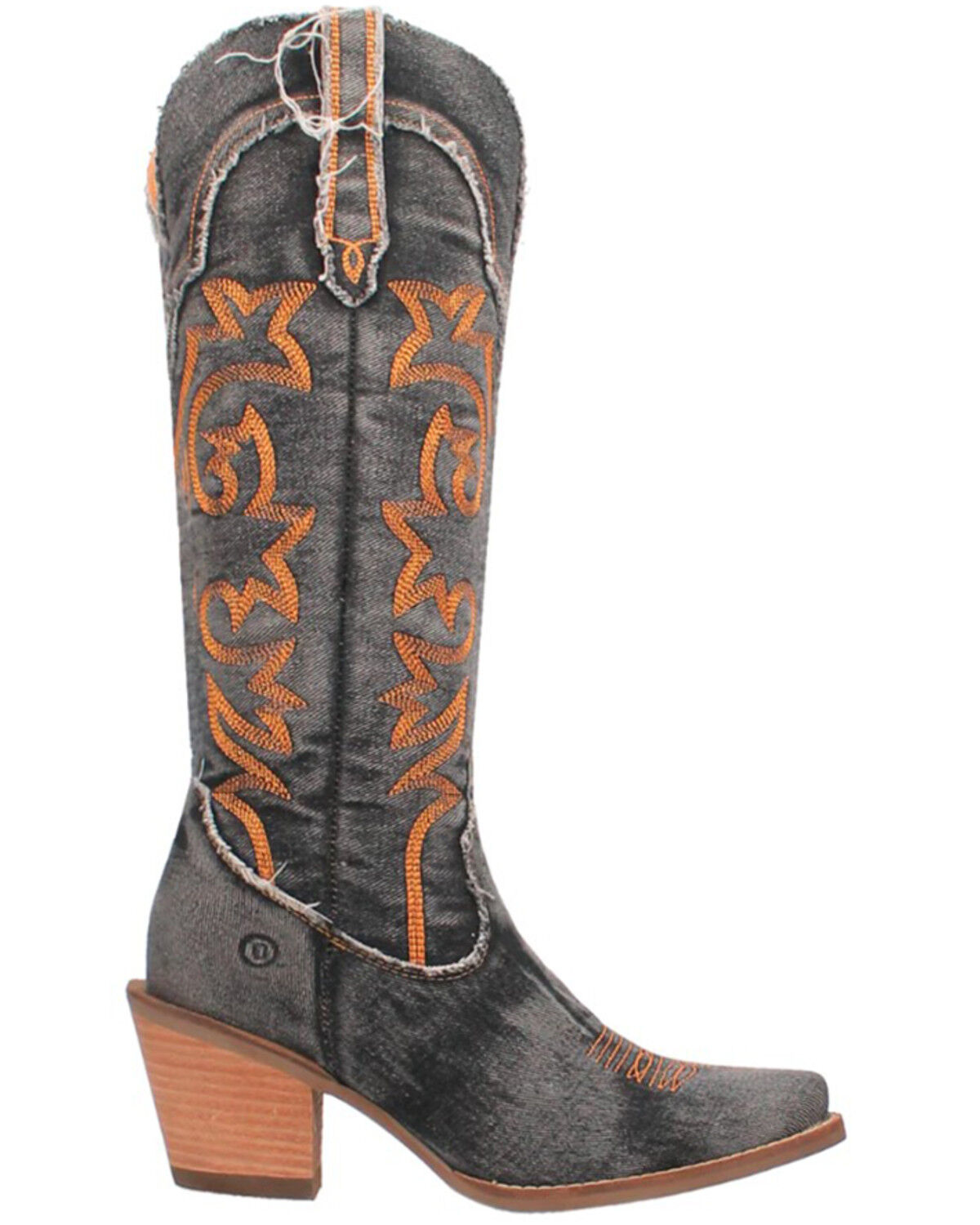 Image #2 - Dingo Women's Texas Tornado Tall Western Boots - Round Toe, Black, hi-res