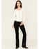 Image #1 - Idyllwind Women's Burbank Legend High Rise Studded Bootcut Super Stretch Denim Jeans, Black, hi-res