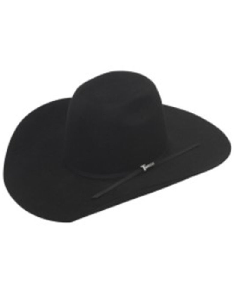 Twister 6X Fur Felt Simple Ribbon Western Hat, Black, hi-res