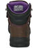 Image #5 - Hoss Women's 6" Lily Waterproof Work Boots - Steel Toe, Brown, hi-res