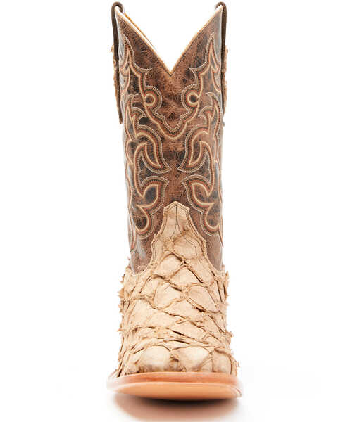 Image #4 - Cody James Men's Exotic Pirarucu Western Boots - Broad Square Toe , Tan, hi-res