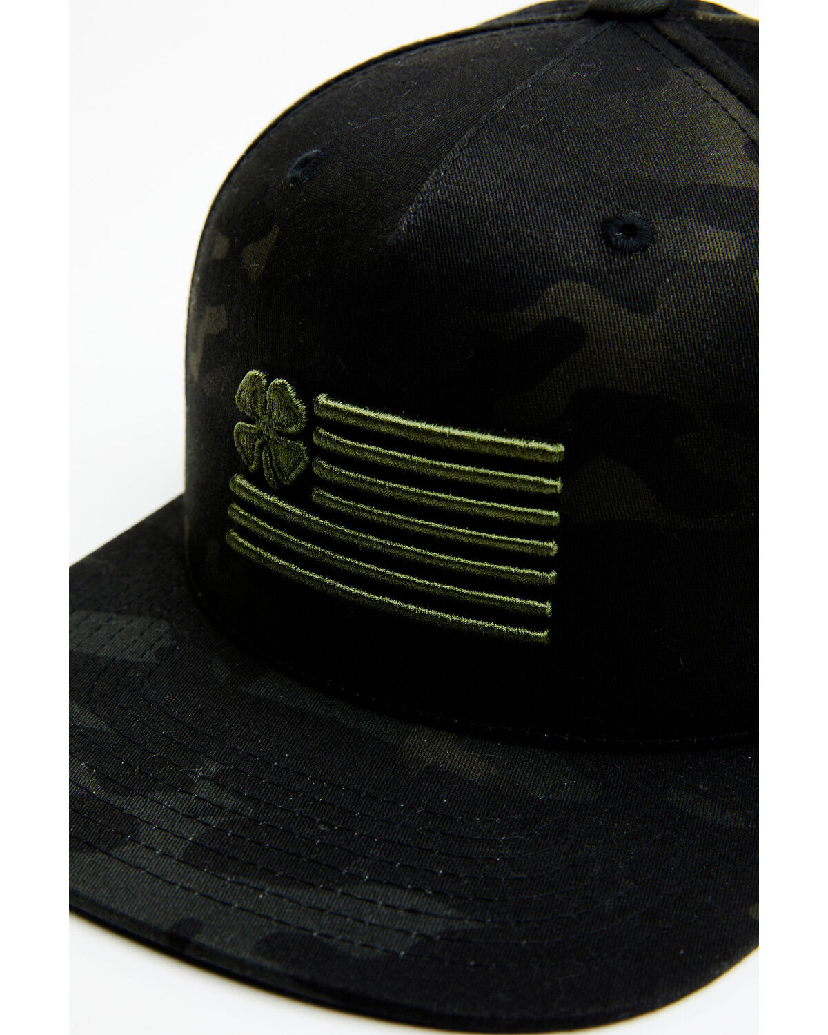 Image #2 - Black Clover Men's Camo Print Clover Nation Ball Cap, Camouflage, hi-res