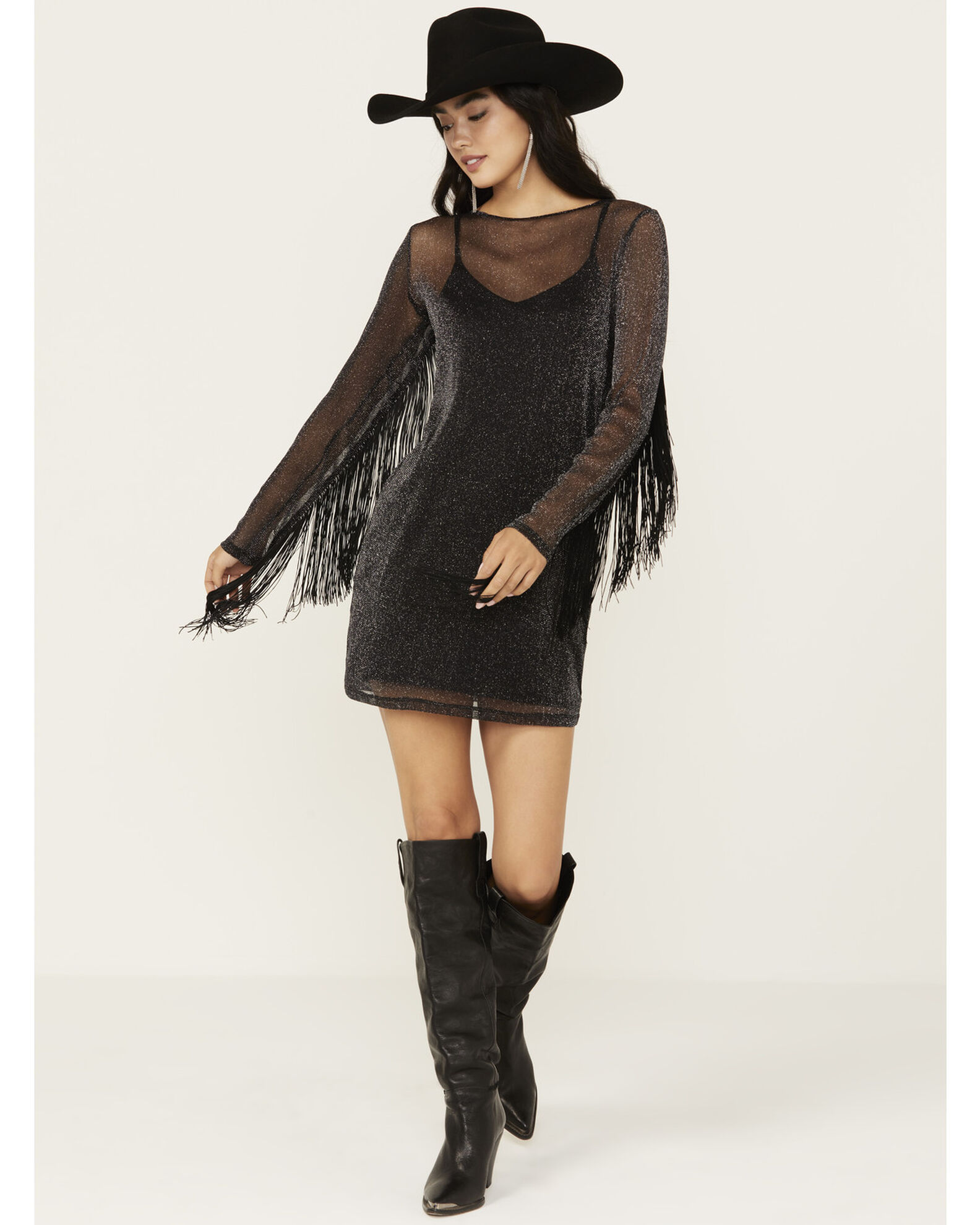 Black fringe skirt boot barn online