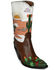 Image #1 - Jeffrey Campbell Women's Desierto Desertscape Inlay Western Boot - Snip Toe, Brown, hi-res