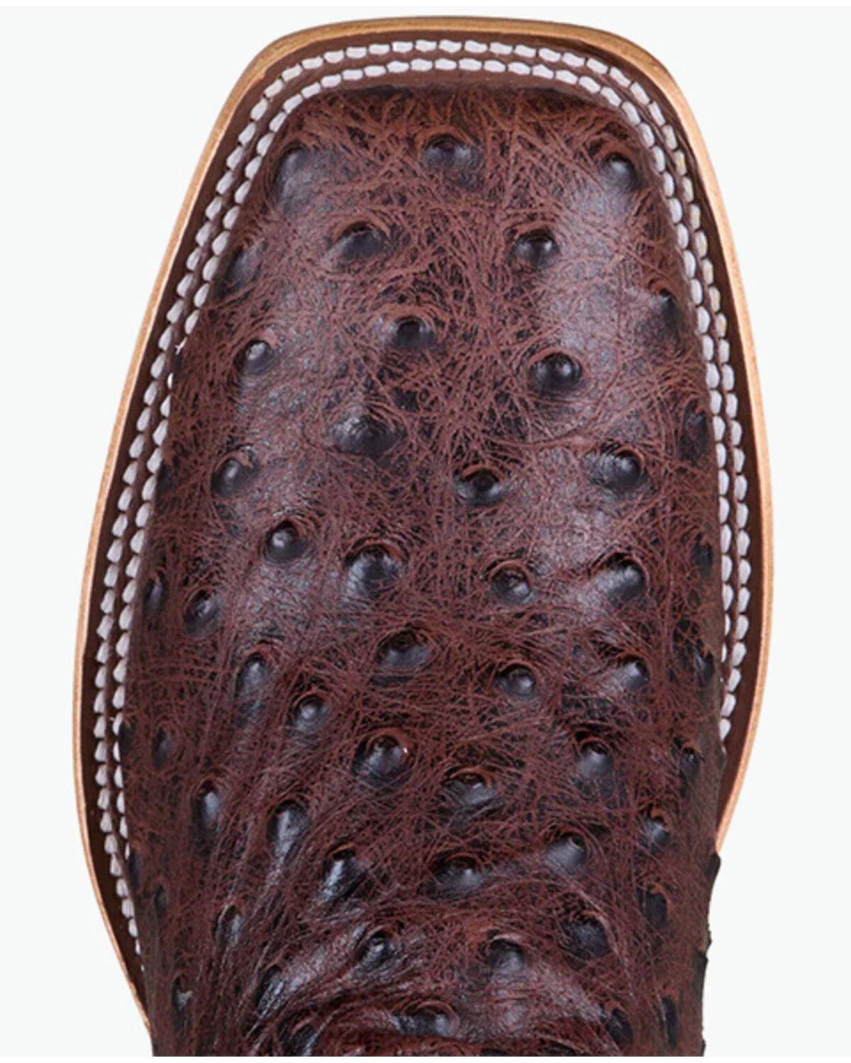Image #6 - Horse Power Men's Ostrich Print Western Boots - Broad Square Toe, Brown, hi-res
