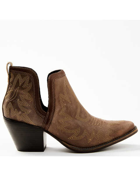 Image #2 - Myra Bag Women's Frumpy Western Booties - Pointed Toe, Brown, hi-res