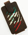 Cody James Men's Scratch Mexican Flag Cell Phone Holder Clip-On Case, Brown, hi-res