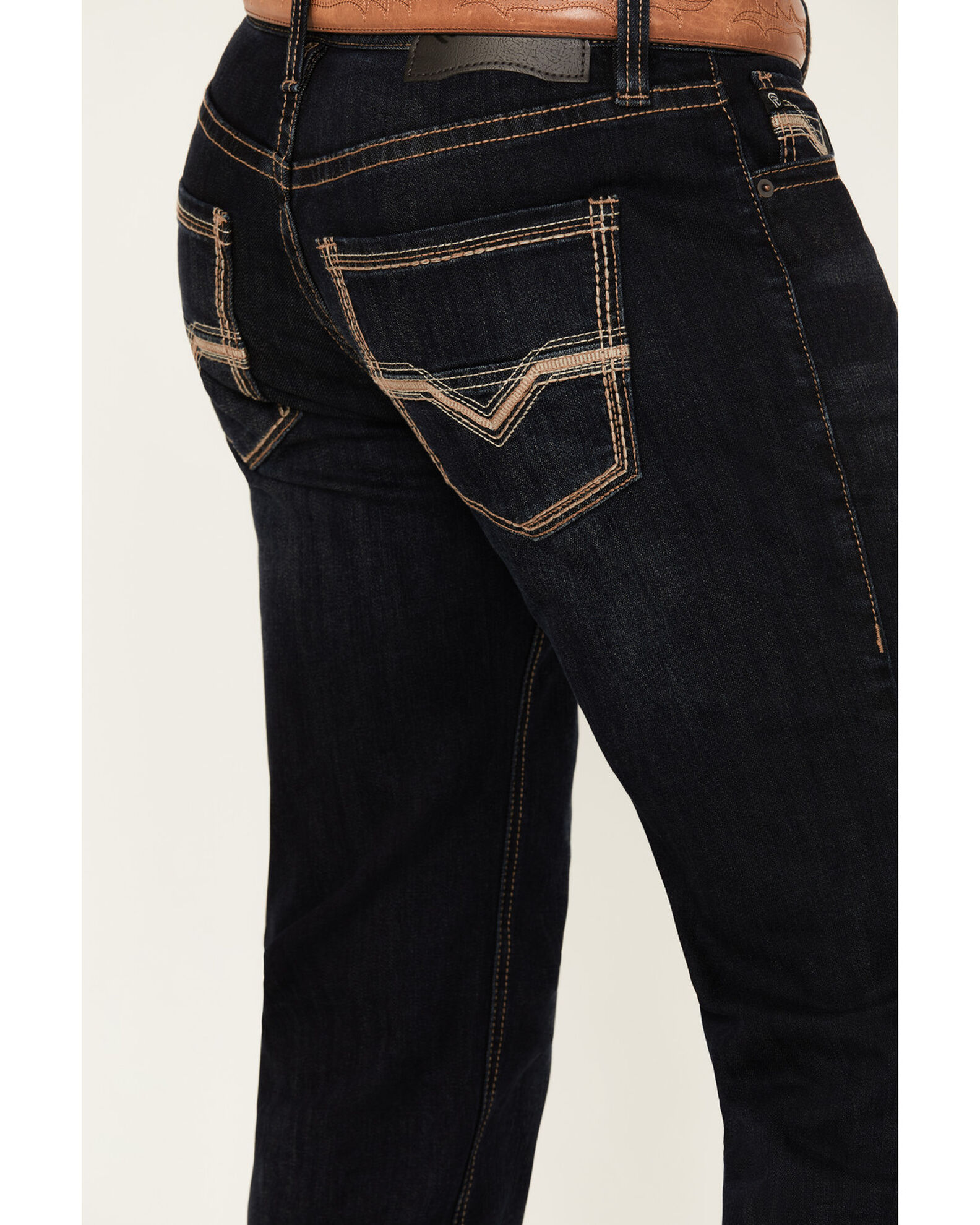 Rock Roll Denim Men s Boot Barn Exclusive Pistol Dark Wash Stackable Straight Reflex Stretch Denim Jeans Country Outfitter