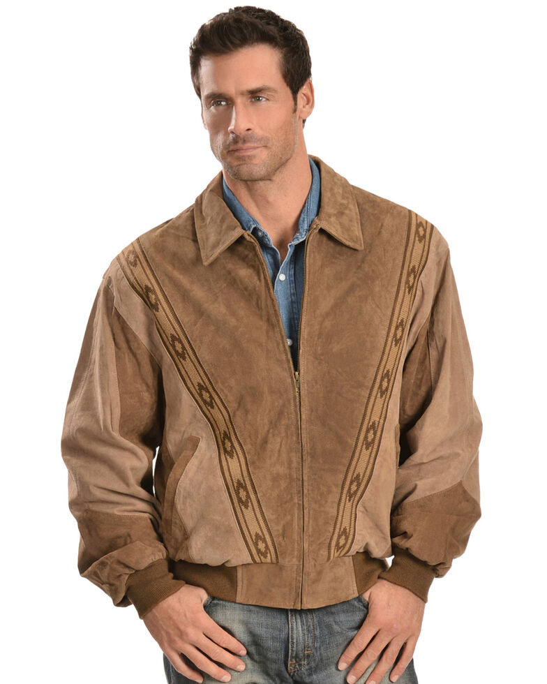 Scully Boar Suede Leather Arena Jacket, Cafe, hi-res