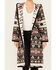 Image #3 - Cripple Creek Women's Southwestern Print Hooded Duster, Black, hi-res